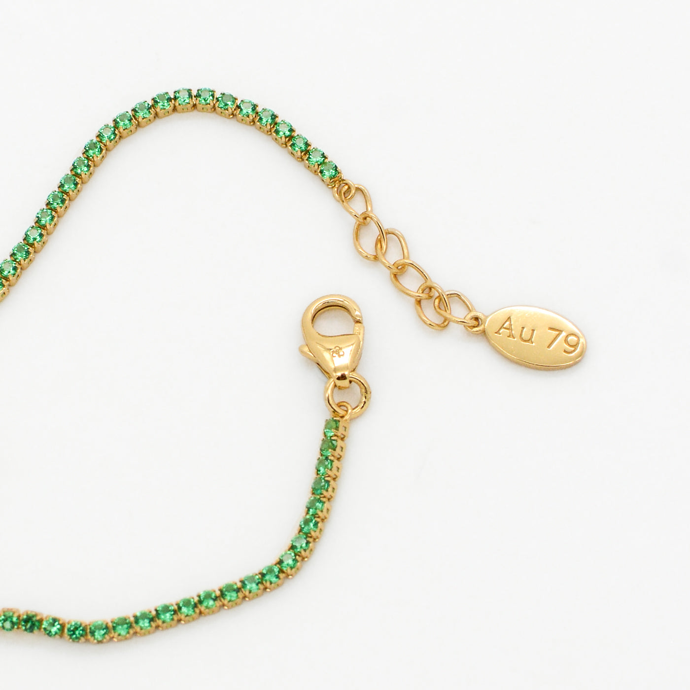 Dallas Micro Tennis Bracelet in Emerald CZ