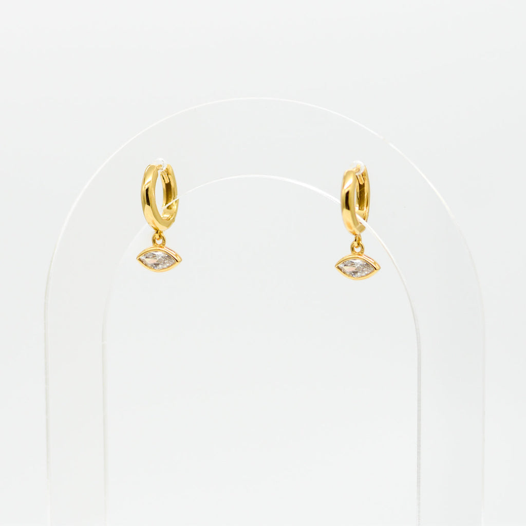 AU79 Cairo Drop Huggie Earrings